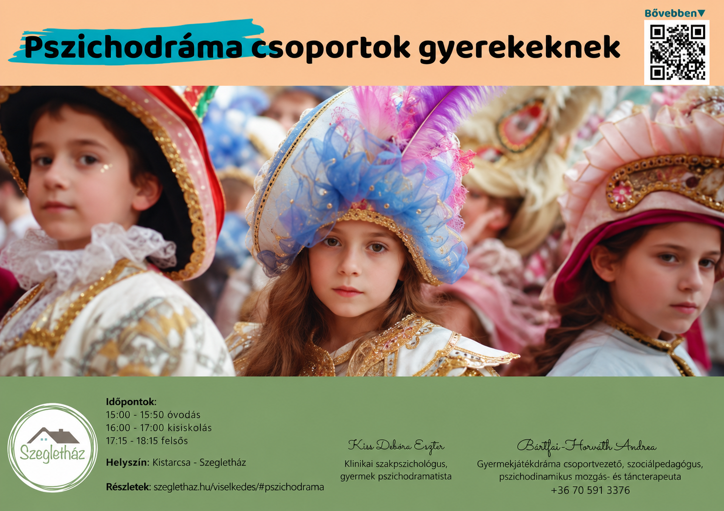 Pszichodráma csoportok gyerekeknek plakát